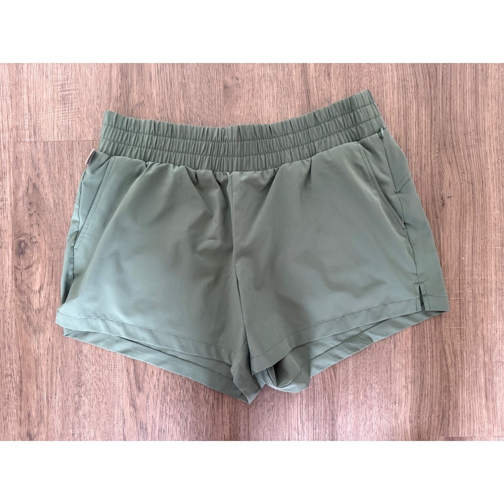 Magellan Outdoors Backpacker Shorts Womens Medium Green Water Repellent Hiking